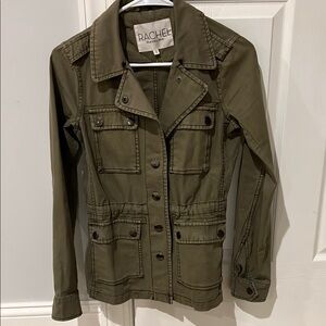 Rachel Roy Green Utility Jacket with Tailored Fit
